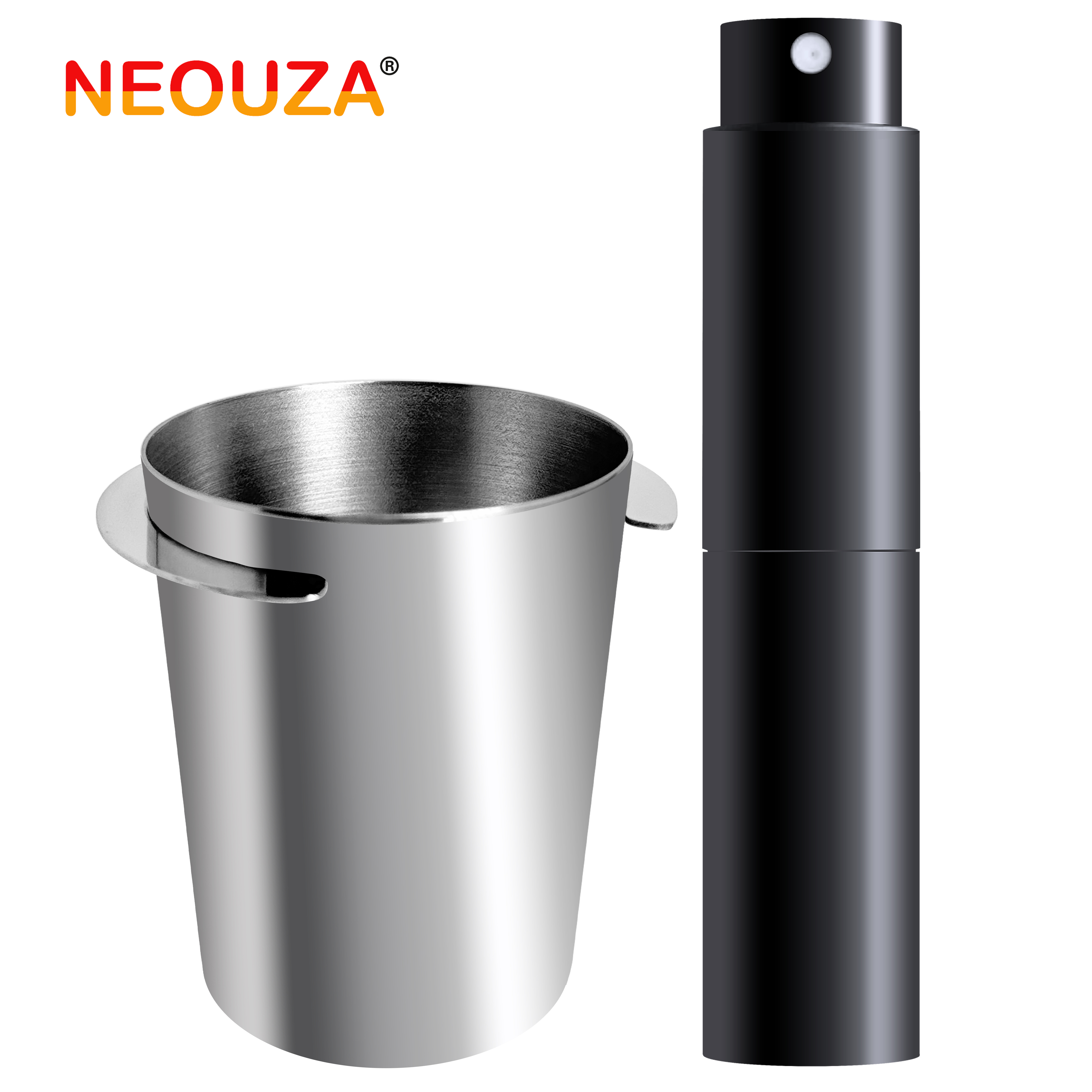 NEOUZA 51mm Coffee Bean Dosing Cup and RDT Spray Bottle Set Coffee Powder Feeder for Grinder ราคา 229 บาท*ส่งฟรี
