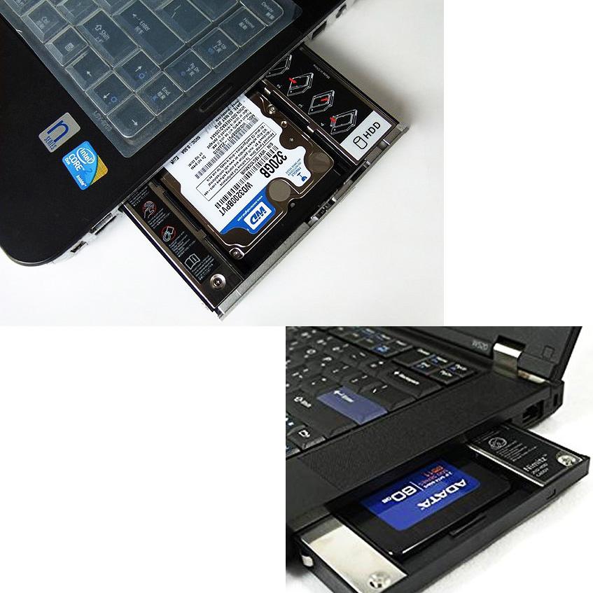 คำอธิบายเพิ่มเติมเกี่ยวกับ ⚡️ถาดใส่ HDD SSD ตัวที่ 2⚡️ในช่อง CD/DVD ของ Notebook Universal 2.5" SATA 2nd HDD SSD Hard Drive Caddy..