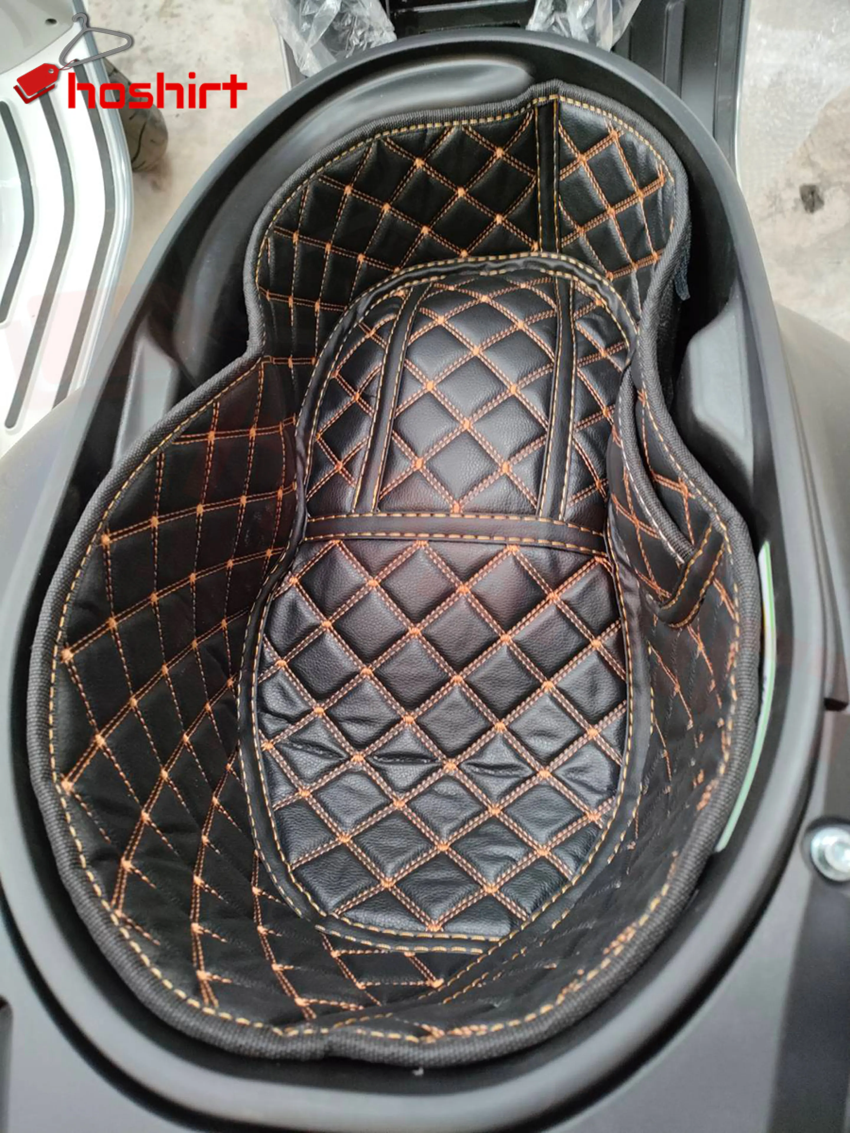 Carpet under the Vespa 300 Seat, Adds Heat Insulation and Fits the Vespa 300.