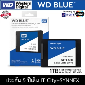 สินค้า WD SSD BLUE 1TB, 2.5\" SATA 3D-NAND (WDS100T2B0A) ประกัน IT City + Synnex 5ปี