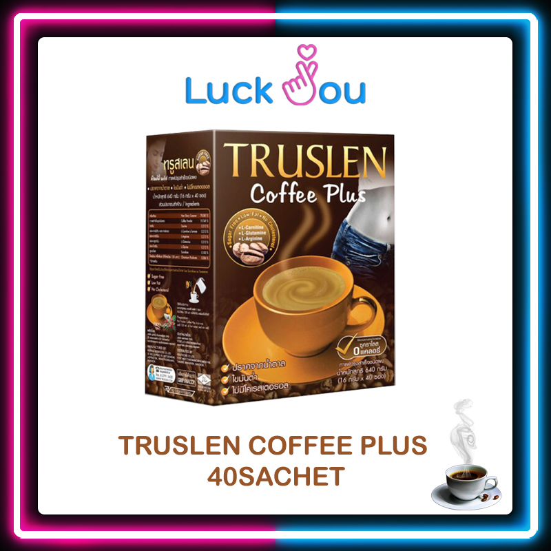 Truslen Coffee plus 40 ซอง ซองละ 16 กรัม กาแฟ ทรูสเลน คอฟฟี่ พลัส ราคา 255 บาท*ส่งฟรี