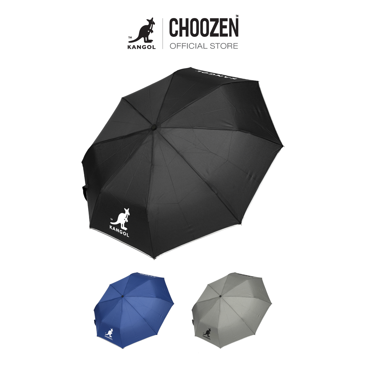 Kangol Umbrellas ร่มพับ สีดำ,กากี,น้ำเงิน 61253860 ราคา 980 บาท*ส่งฟรี
