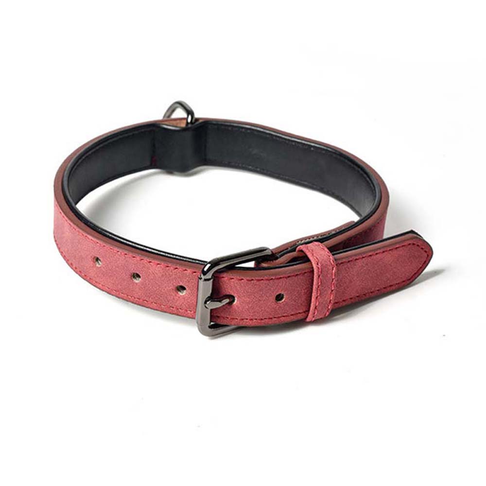 mendota rolled leather dog collar