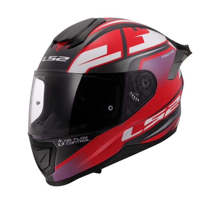 Ls2 Helmets Ff802 Impact Red White - Full Face Helmet ราคา 3,100 บาท*ส่งฟรี