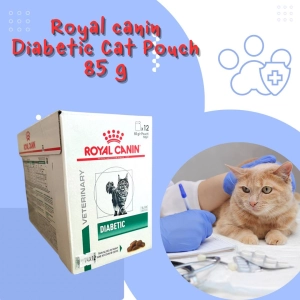 ภาพหน้าปกสินค้า[ยกกล่อง] Royal canin cat diabetic pouch 85 g อาหารสำหรับเบาหวานในแมว แบบซอง ซึ่งคุณอาจชอบราคาและรีวิวของสินค้านี้