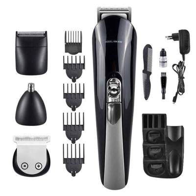 Tmall selection Kemei SUPER GROOMING KIT 11in1 รุ่น KM-600 ชุดเครื่องจัดแต่งทรงผม ปัตตาเลี่ยน ชาร์ตไฟได้ เครื่องโกนหนวด ตัดขนจมูก ตัดผมสั้น ที่ตัดผมไฟฟ้า เครื่องตัดผม ตัดขน บัตตาเลี่ยน โกนผม โกนขน แบตตาเลี่ยน แบบไร้สาย ตัดผมเด็ก ชุดบัดตาเลียน