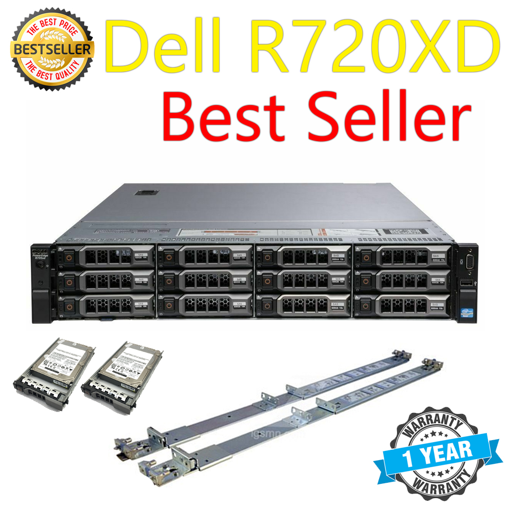 ขาย Server Dell R720XD CPU E5-2620V2*2 HDD SAS 3TB*2 RAM 32GB RAID H710 Dual PSU*2 ประกัน 1 ปีเต็ม !!! ราคา 33,900 บาท*ส่งฟรี