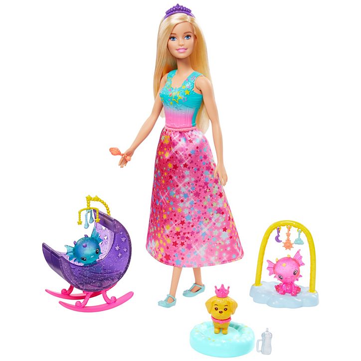 Barbie Dreamtopia Tea Party Playset  BARBIE ตุ๊กตาบาร์บี้ดรีมโทเปียกับชุดเพลเซ็ตชุดชา GJK49