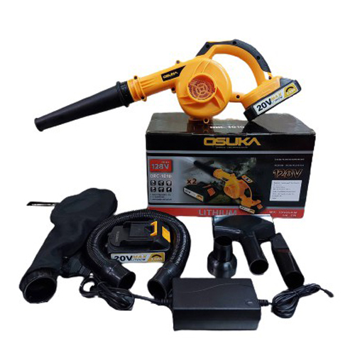 โบลเวอร์ เป่าลม ดูดฝุ่น Osuka 20v เป่าลม ดูดฝุ่นในตัวเดียว ปรับความแรงลมได้ อุปกรณ์เสริมเพียบ