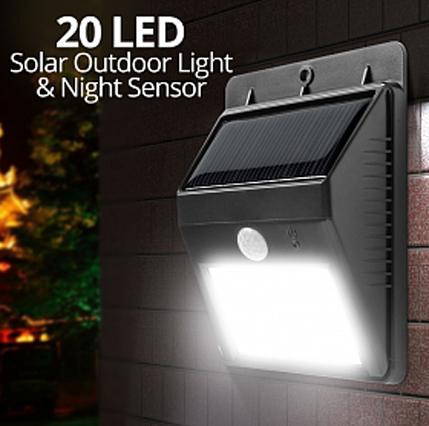 โคมไฟแบบติตตั้งผนัง พลังงานแสงอาทิตย์ Motion Sensor Solar Power Led Light Outdoor Garden Wall Lamp Waterproof