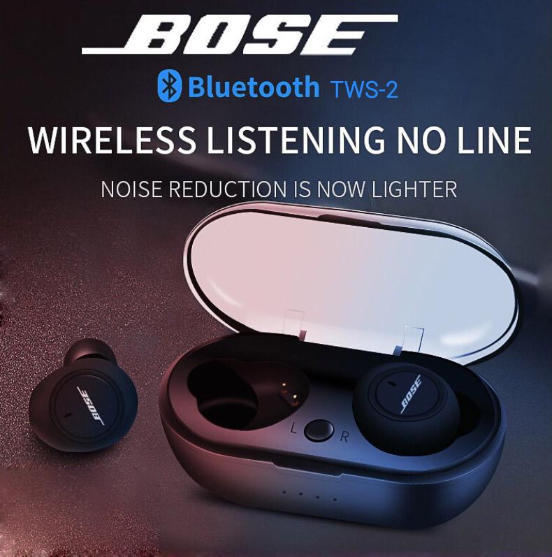 หูฟัง Buse TWS-2 แท้100% Wireless Bluetooth V5.0 หูฟังบลูทูธ หูฟังไร้สาย หูฟังiphone สามารถใช้กับโทรศัพท์ทุกรุ่น