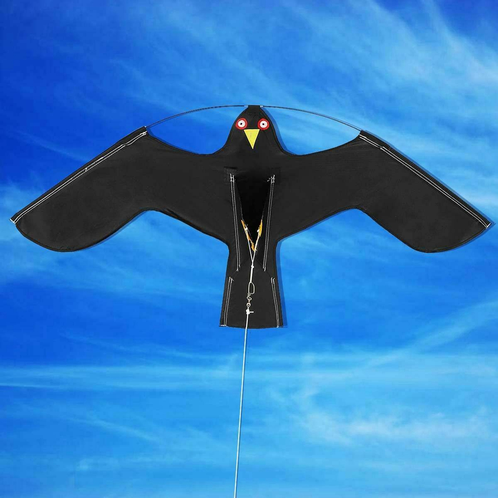 BASILBLA บ้านหุ่นไล่กา Emulation ไนลอน Flying Hawk Bird Scarer Bird เครื่องไล่แมลงในสวน Supply ไดรฟ์ Bird Kite