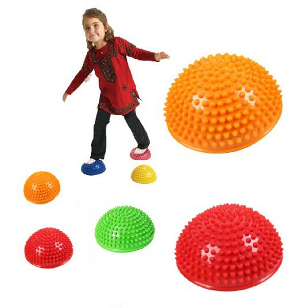FENGD ทุเรียนเด็ก Integration ครึ่ง Sensory เด็กของเล่นแบบทรงตัว Hemisphere ที่เหยียบเท้าอุปกรณ์ออกกำลังกายลูกบอลโยคะ