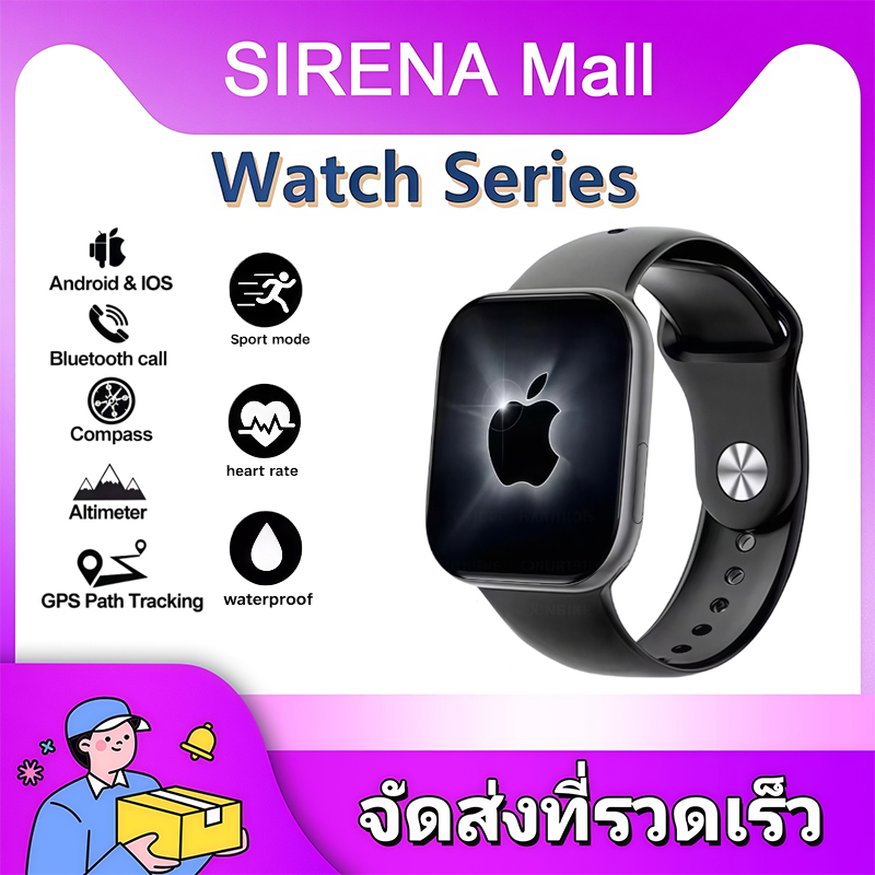 Smartwatch 2.19 Big Screen Curved Screen Watch Running Watches, Smart Watches You can make calls. Waterproof Smart Watch Health Watch Thai Language Support ราคา 872 บาท*ส่งฟรี