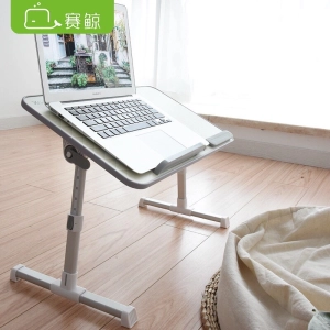 สินค้า โต๊ะโน๊ตบุคอเนกประสงค์ Laptop Desk A8 Minitable Multifunctional Laptop Desk Adjustable Laptop Bed Tray, Portable Standing Desk, Foldable Sofa Breakfast Table, Notebook Stand Reading Holder for Couch Floor (gray)