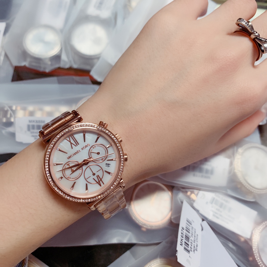 Pre] MK6558 MK6559 MK6560 MK6575 MK6576 39mm Sofie Ladies Watch Michael  Kors นาฬิกาผู้หญิง | Shopee Thailand