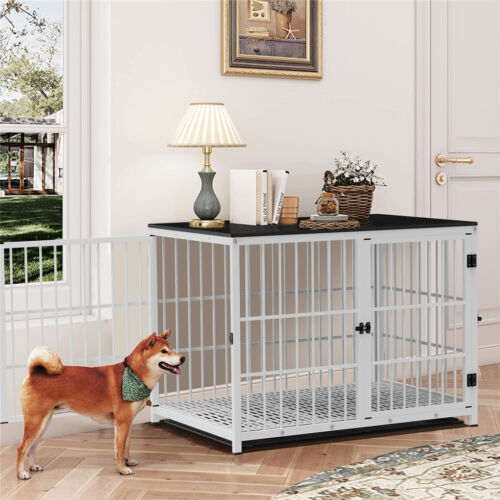 BingoPaw กรงสุนัข Heavy Duty Dog Crate Furniture Style กรงหมา กรงสำหรับสัตว์เลี้ยง 3 ประตู ลากพาเลท ราคา 4,500 บาท*ส่งฟรี
