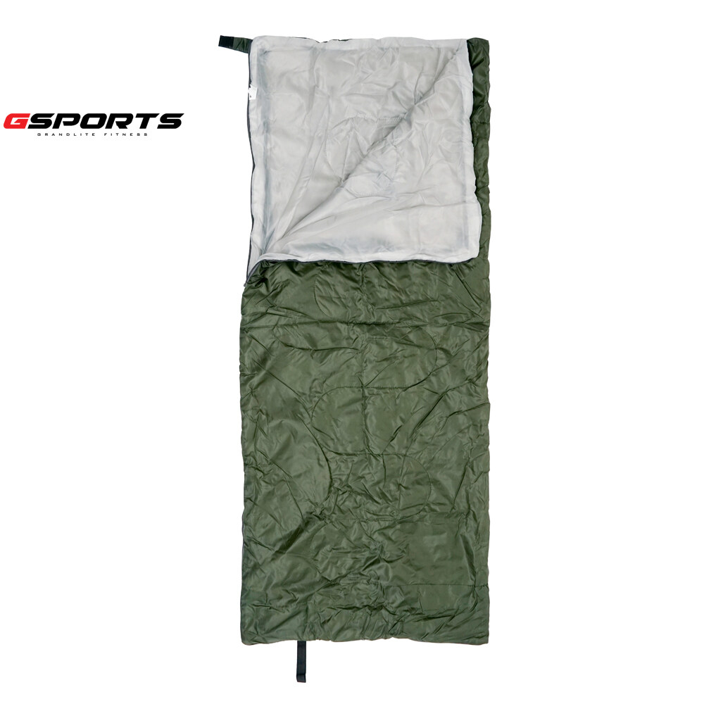 GSports รุ่น GS-93014 ถุงนอน 160g ถุงนอนผ้านุ่ม สีเขียวขี้ม้า Sleeping Bag (Green) ราคา 299 บาท*ส่งฟรี