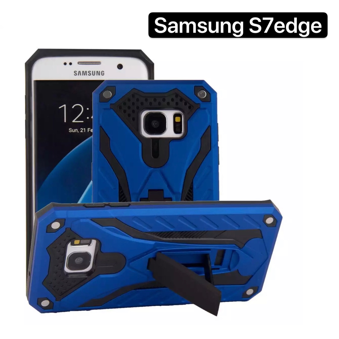 [ส่งจากไทย] Case Samsung S7edge เคสซัมซุง S7EDGE เคสนิ่มTPU เคสหุ่นยนต์ เคสไฮบริด มีขาตั้ง เคสกันกระแทก สินค้าใหม่ TPU CASE