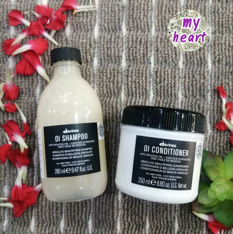 Davines OI Shampoo 280 ml+Conditioner 250 ml แชมพู ครีมนวดผม​ ปราศจากสารซัลเฟต และพาราเบน เน้นความเงางาม ราคา 1,544 บาท*ส่งฟรี