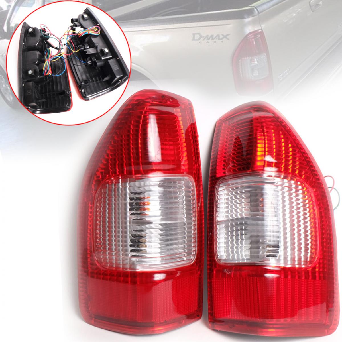 2PCS LH RH REAR TAIL LAMP LIGHT + BULB SET FOR 2003-2006 ISUZU D-MAX DMAX HOLDEN ราคา 550 บาท*ส่งฟรี