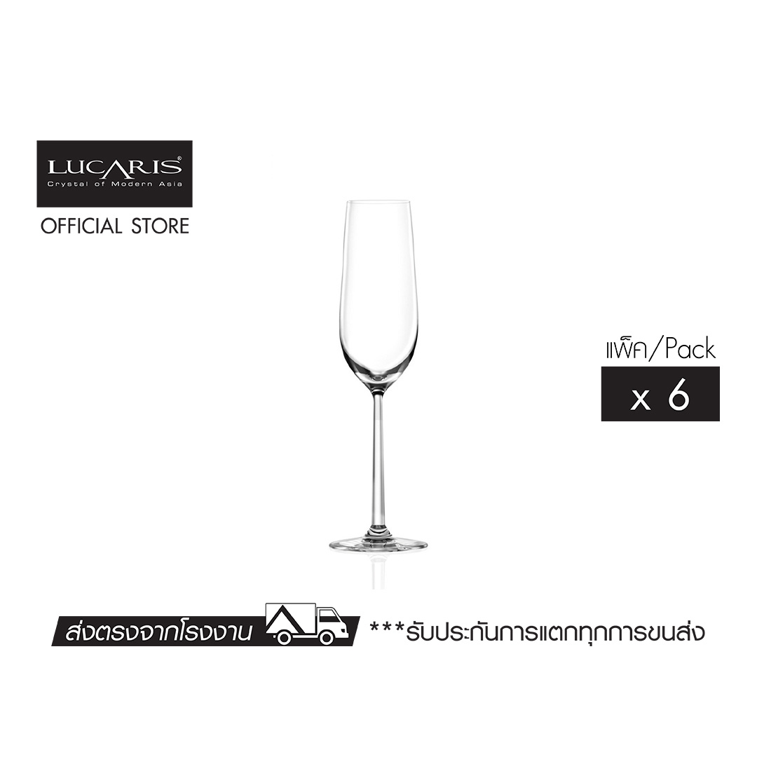 LUCARIS แก้วแชมเปญ SHANGHAI SOUL CHAMPAGNE 250 ml (Pack of 6 pieces) ราคา 2,968 บาท*ส่งฟรี