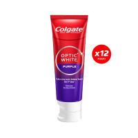 [มี 6 แพ็คให้เลือก] ยาสีฟัน คอลเกต อ๊อพติค ไวท์ เพอร์เพิล 100 กรัม Colgate Optic White Purple 100g.