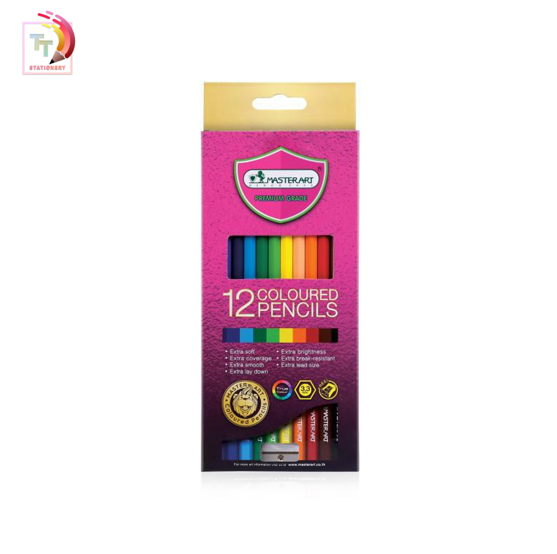 สีไม้ Master Art ดินสอสี มาสเตอร์อาร์ต 12สี 1หัว ( 1 กล่อง )