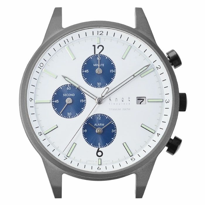 KNOT | นาฬิกาข้อมือ Titanium Solar Chronograph กันน้ำ 10 ATM (ผลิตในประเทศญี่ปุ่น ) Made in Japan รุ่น TSC-39TIWH ราคา 8,150 บาท*ส่งฟรี