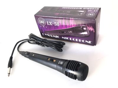 ดูภาพ LXJ ไมค์พร้อมสาย ไมโครโฟน ร้องเพลง/พูด คาราโอเกะ Professional Dynamic Microphone (LXJ LX-50) เพิ่มเติม LXJ ไมค์พร้อมสาย ไมโครโฟน ร้องเพลง/พูด คาราโอเกะ Professional Dynamic Microphone (LXJ LX-50)