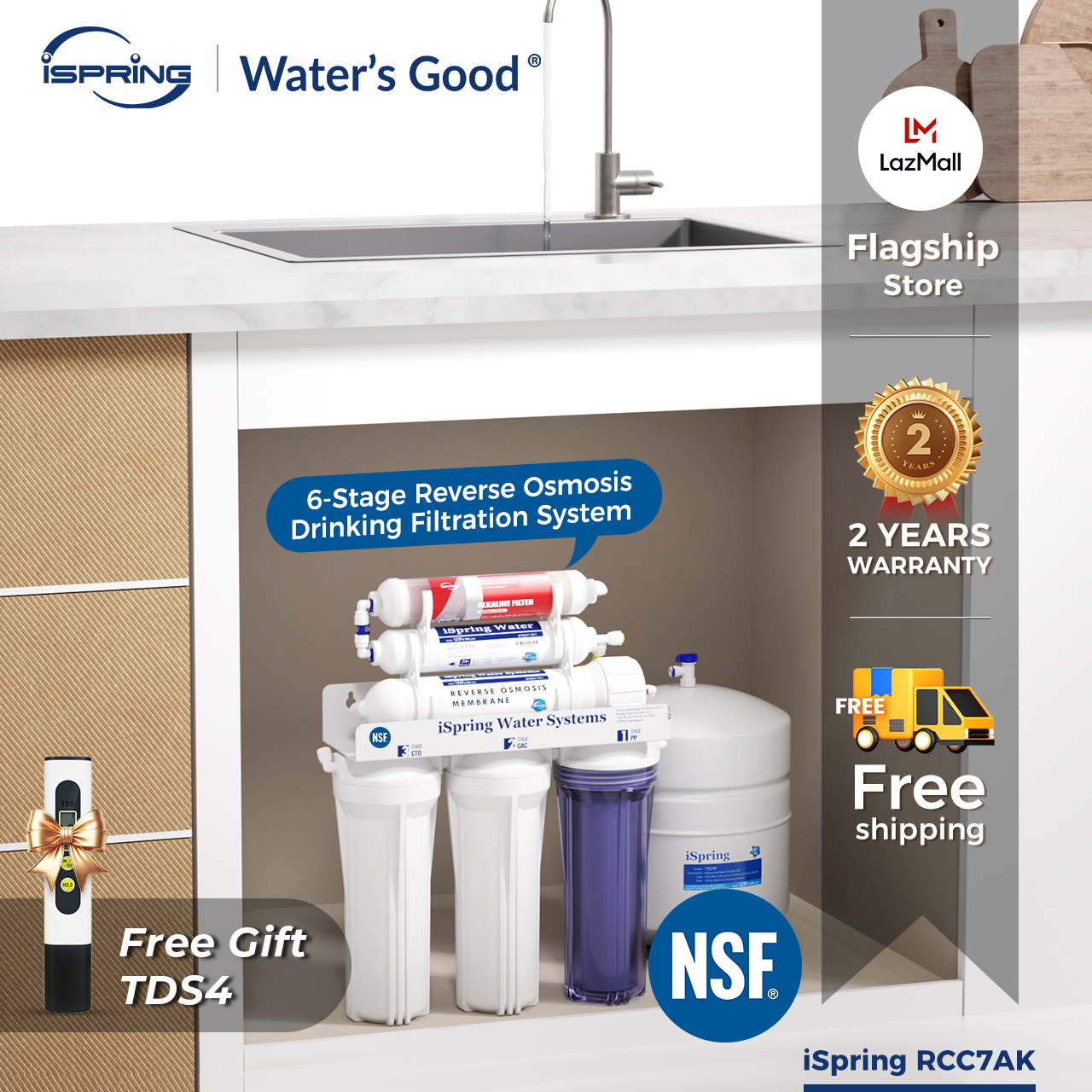 iSpring ビルトイン浄水器専用　浄水カートリッジ 交換用　3年分！ iSpring ビルトイン浄水器専用 浄水カートリッジ 交換用 3年分