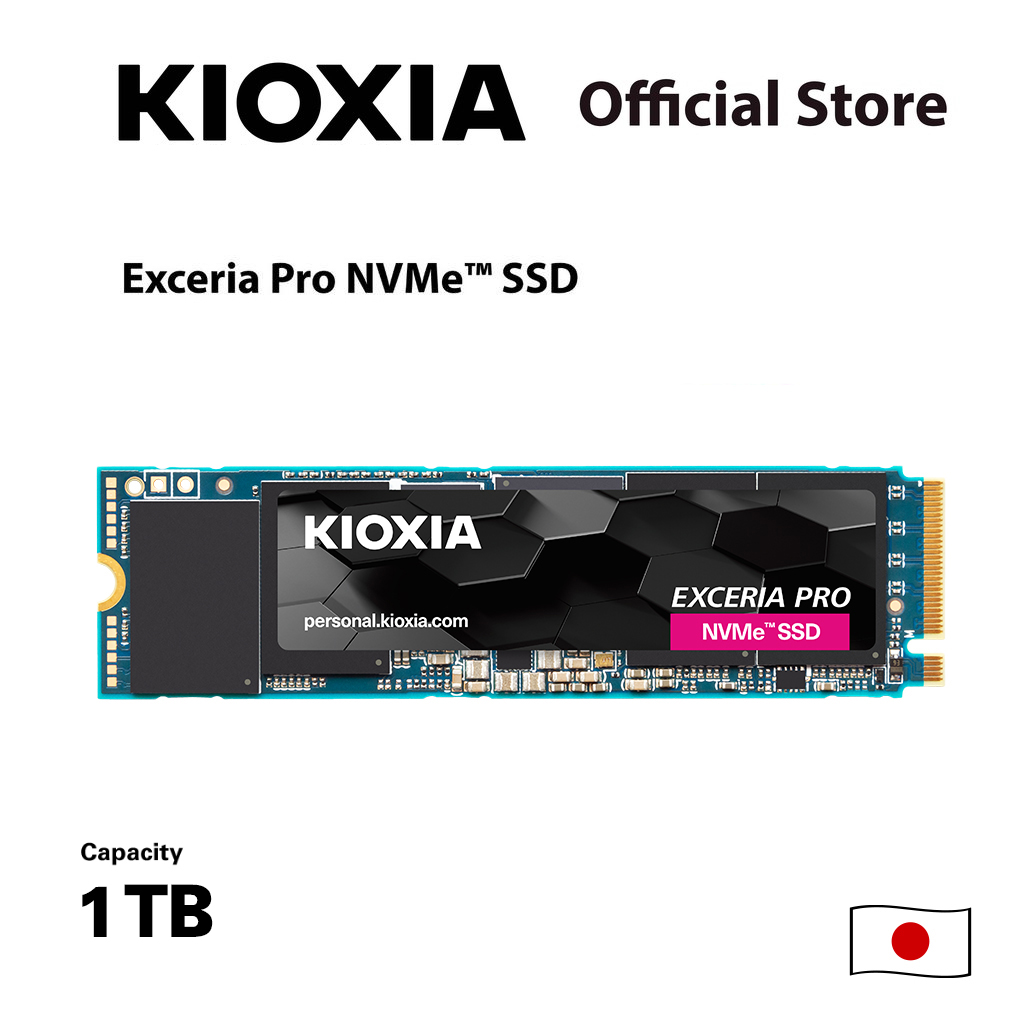 KIOXIA EXCERIA PRO NVME SSD M.2 - R 7,300 / W 6,400 MB/s - 1TB ราคา 3,395 บาท*ส่งฟรี