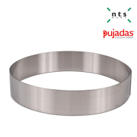PUJADAS MOUSSE RING แม่พิมพ์วงกลมขอบเรียบ พิมพ์อบขนม พิมพ์ขึ้นรูปอาหาร สแตนเลส 304 ขอบสูง4ซม รุ่น PUJ1-785
