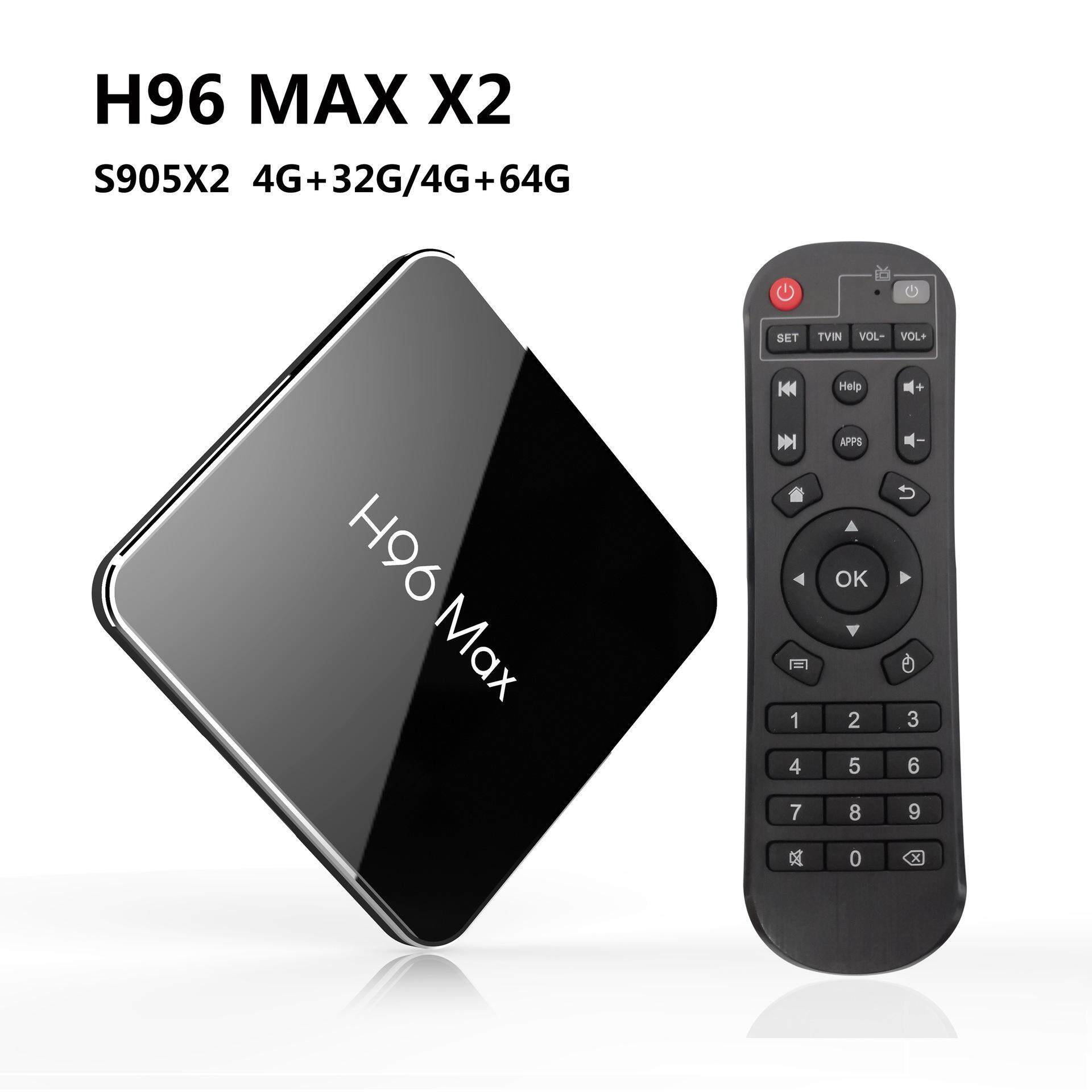  นครนายก Android Smart TV Box กล่องแอนดรอยด์รุ่นใหม่ปี 2019 H96 MAX X2 แรม4GB/64GB S905X2 android 8.1+แอพดูฟรีทีวีออนไลน์ ละคร ย้อนหลัง ฟังเพลง ยูทูป กูเกิล เฟซบุ๊ค + (ฟรี เม้าส์ไวเลสไร้สาย+สาย HDMI+รีโมท+ถ่านพานาโซนิคอัลคาไลน์ 2 ก้อน+คู่มือติดตั้งไทย)