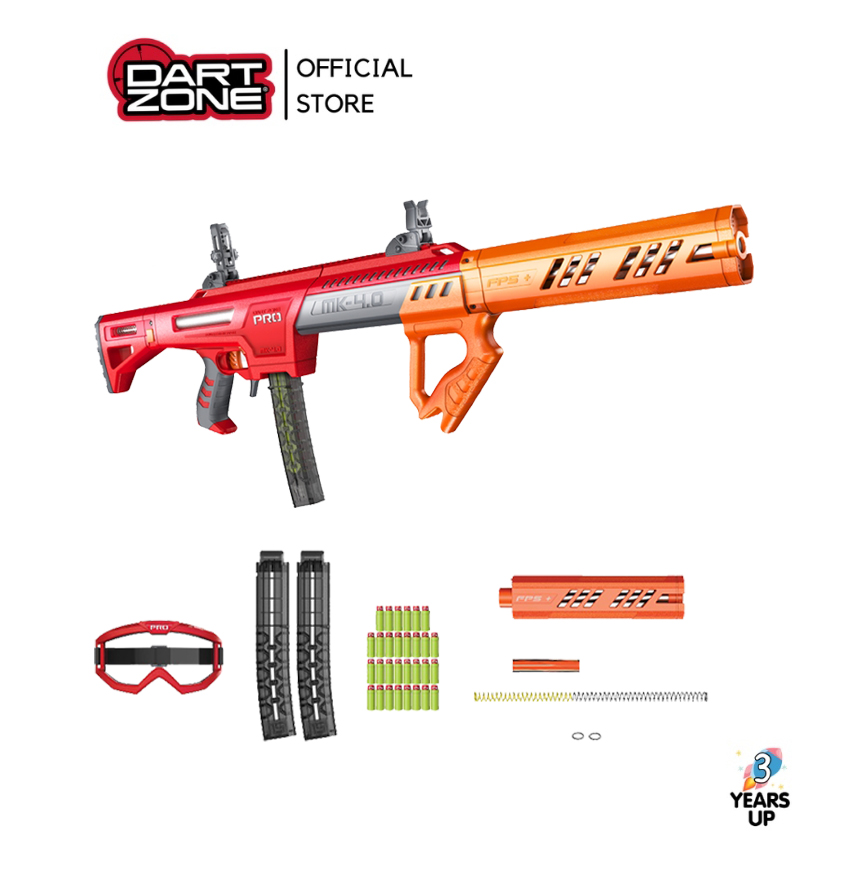 DART ZONE® PRO MK-4 Dart Blaster (200 FPS) (Ready to Ship from Official Store in Thailand) Adventure Force waffle tip soft-bullet gun toy battle game ราคา 6,359 บาท*ส่งฟรี