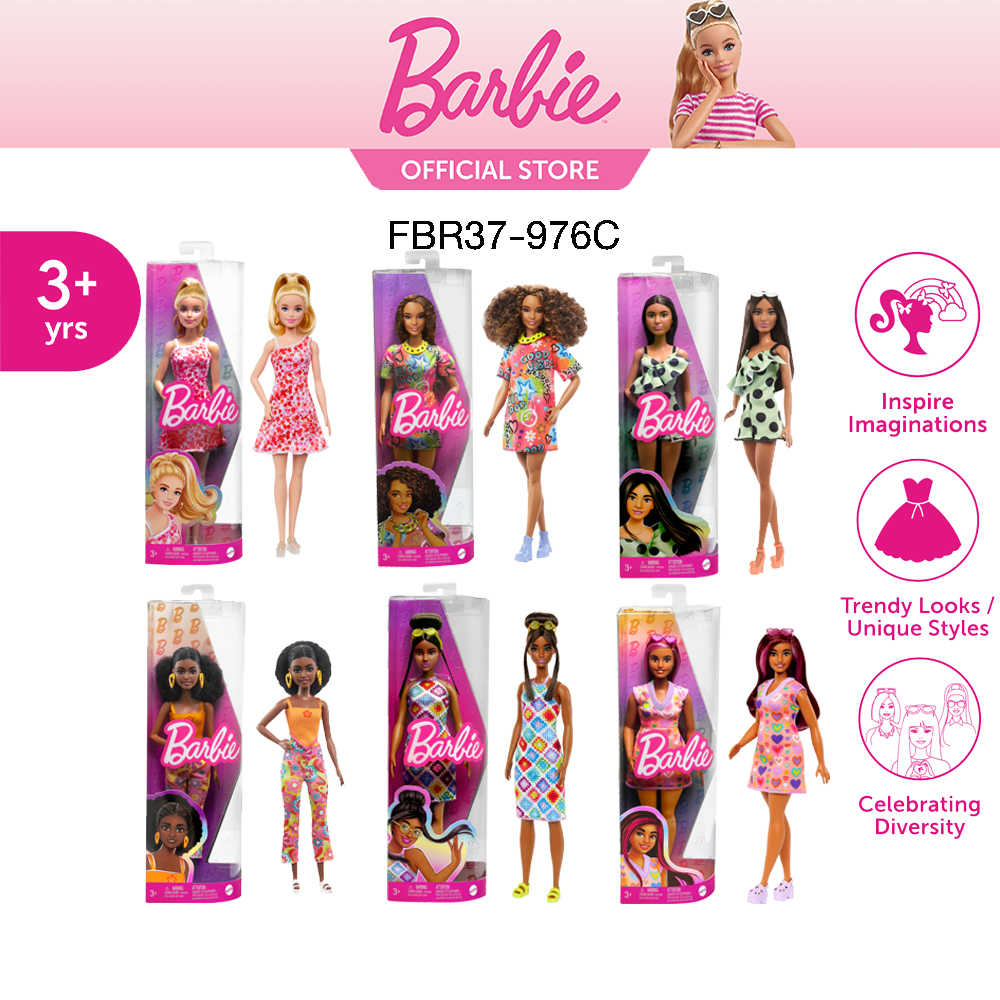 Barbie® Fashionistas™ Doll ตุ๊กตา บาร์บี้ แฟชั่นนิสต้า 1ชิ้น FBR37 (976C) ราคา 675 บาท*ส่งฟรี