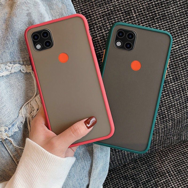 [ส่งจากไทย] เคสกันกระแทก ปุ่มสีผิดด้าน Xiaomi Redmi 9C เคสโทรศัพท์ ออฟโป้ ขอบนิ่มหลังแข็ง เคส Redmi9C