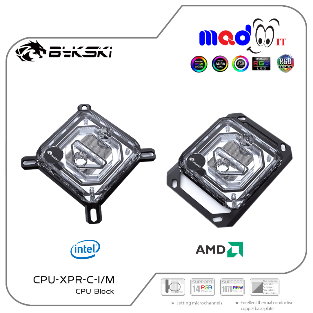 Bykski Cpu Water Block for Intel and Amd Water Cooling Kit Cpu-Xpr-C-I/M (Argb) ราคา 1,740 บาท*ส่งฟรี