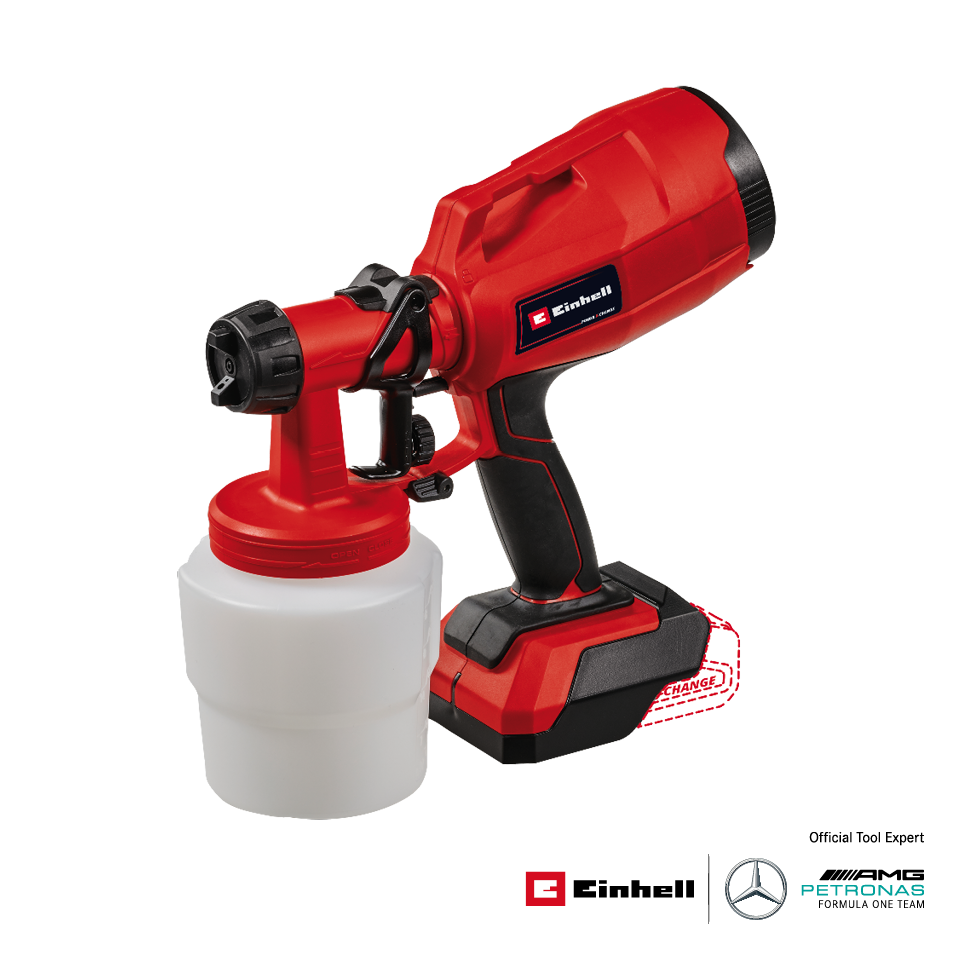 Einhell_Official เครื่องพ่นสีไร้สาย รุ่น TC-SY 18/60 Li [สินค้าไม่รวมแบตเตอรี่/เครื่องชาร์จ] ราคา 2,667 บาท*ส่งฟรี
