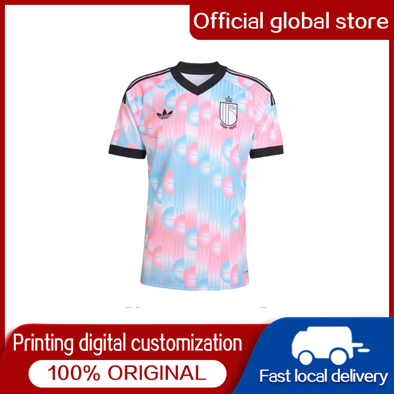 2026 World Cup Belgium Away Jersey Adidas Short Sleeved Football Jersey Sportswear Breathable and Lightweight, Sweat-Absorbent