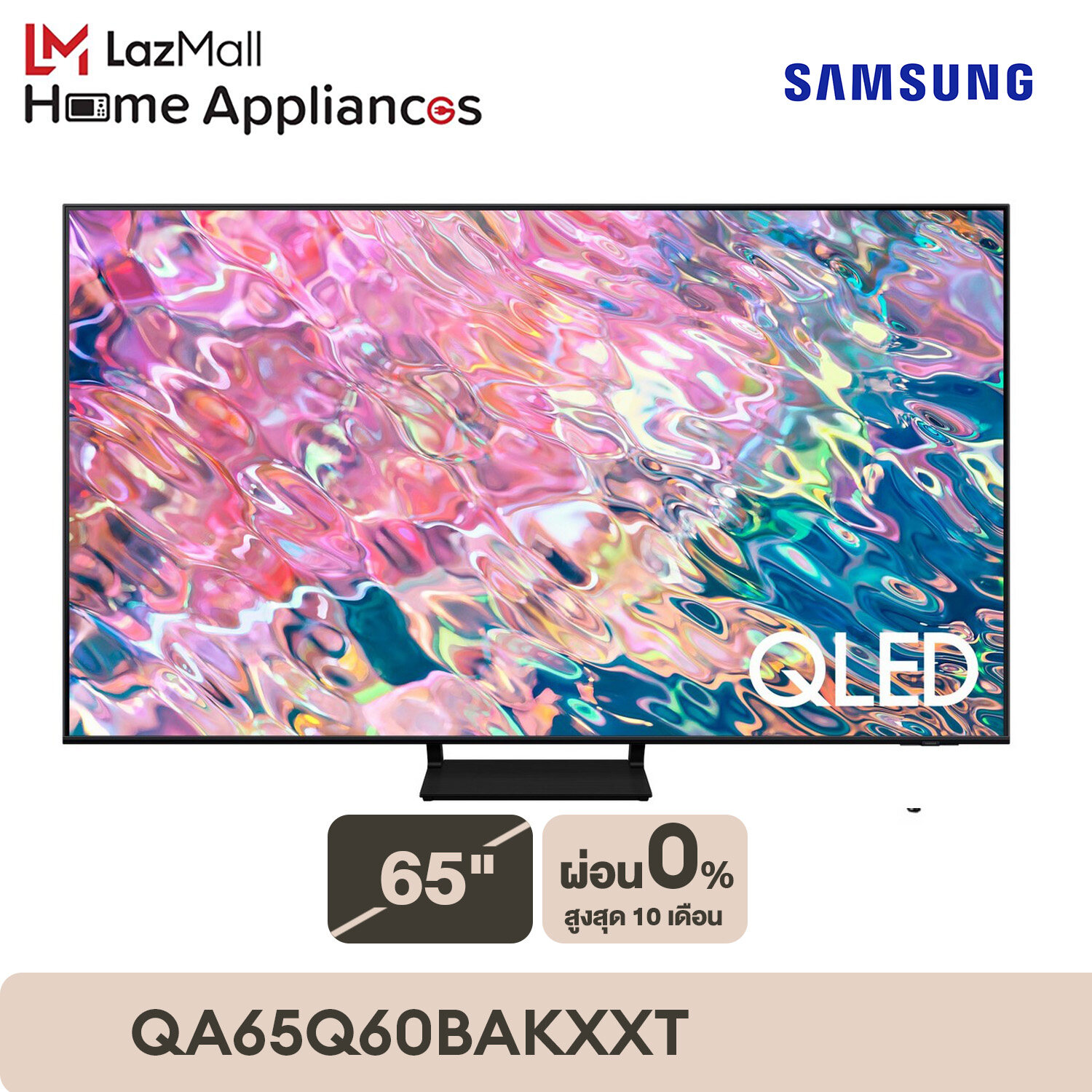 โปรโมชั่น Flash Sale : SAMSUNG TV QLED 4K (2022) Smart TV 65 นิ้ว Q60B Series รุ่น QA65Q60BAKXXT