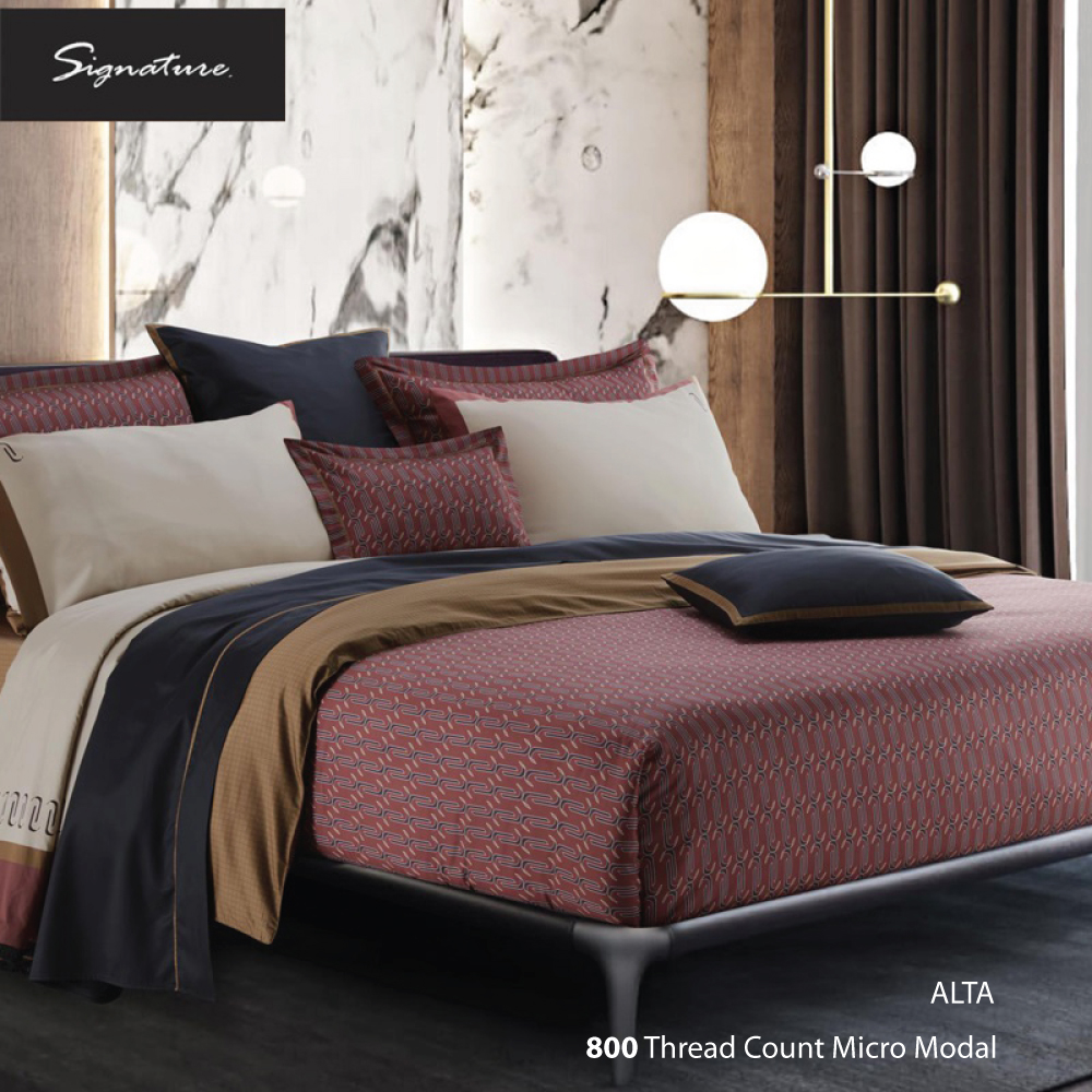 SANTAS HOME ผ้าปูที่นอนแบบรัดมุม รุ่น Alta Micromodal 800 เส้นด้าย สีทอง ราคา 4,125 บาท*ส่งฟรี