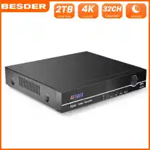 ภาพขนาดย่อของสินค้าBESDER H.265 16CH 5MP เครื่องบันทึกวิดีโอเครือข่ายมาตรฐาน ONVIF P2P XMEye เครือข่ายความปลอดภัยเครื่องบันทึกวีดีโอ1พอร์ต SATA HDD 4K สำหรับ H.265/264กล้อง IP