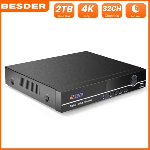 สินค้า BESDER H.265 16CH 5MP เครื่องบันทึกวิดีโอเครือข่ายมาตรฐาน ONVIF P2P XMEye เครือข่ายความปลอดภัยเครื่องบันทึกวีดีโอ1พอร์ต SATA HDD 4K สำหรับ H.265/264กล้อง IP
