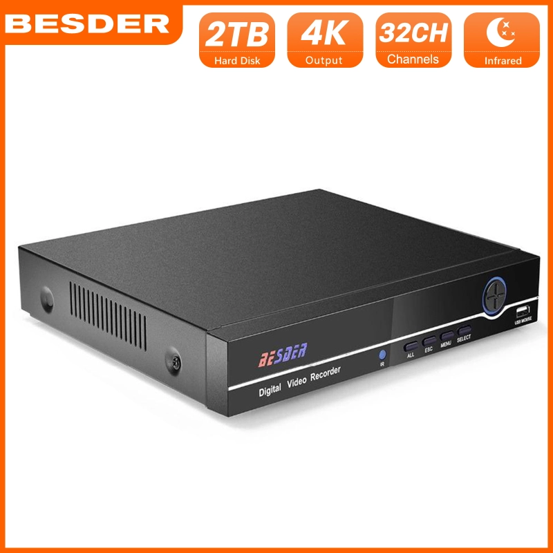 ภาพหน้าปกสินค้าBESDER H.265 16CH 5MP เครื่องบันทึกวิดีโอเครือข่ายมาตรฐาน ONVIF P2P XMEye เครือข่ายความปลอดภัยเครื่องบันทึกวีดีโอ1พอร์ต SATA HDD 4K สำหรับ H.265/264กล้อง IP