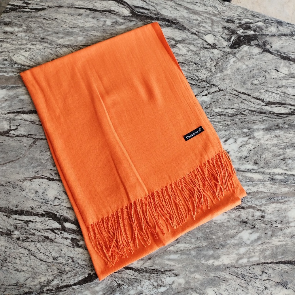 CC 25s Scarf 180cm Camel Brown Cashmere 973464