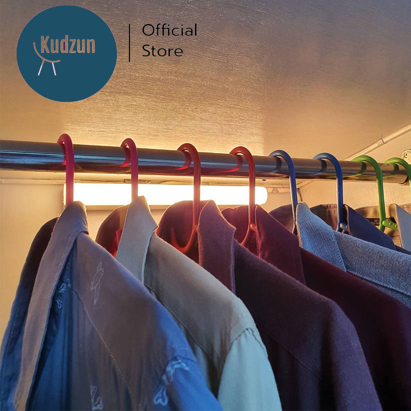 มุมมองเพิ่มเติมเกี่ยวกับ Kudzun ไม้แขวนเสื้อ พลาสติกหนา แพค 6 ชิ้นไม้แขวนเสื้อ#303เกรด A Kudzun