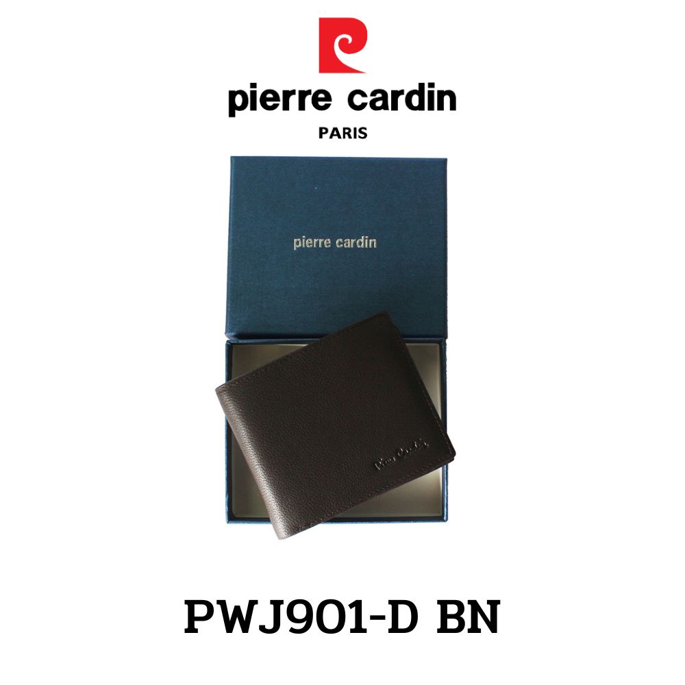 Pierre Cardin (ปีแอร์ การ์แดง) กระเป๋าธนบัตร กระเป๋าสตางค์เล็ก กระเป๋าสตางค์ผู้ชาย กระเป๋าหนัง กระเป๋าหนังแท้ รุ่น PWJ901-D พร้อมส่ง ราคาพิเศษ ราคา 1,312 บาท*ส่งฟรี