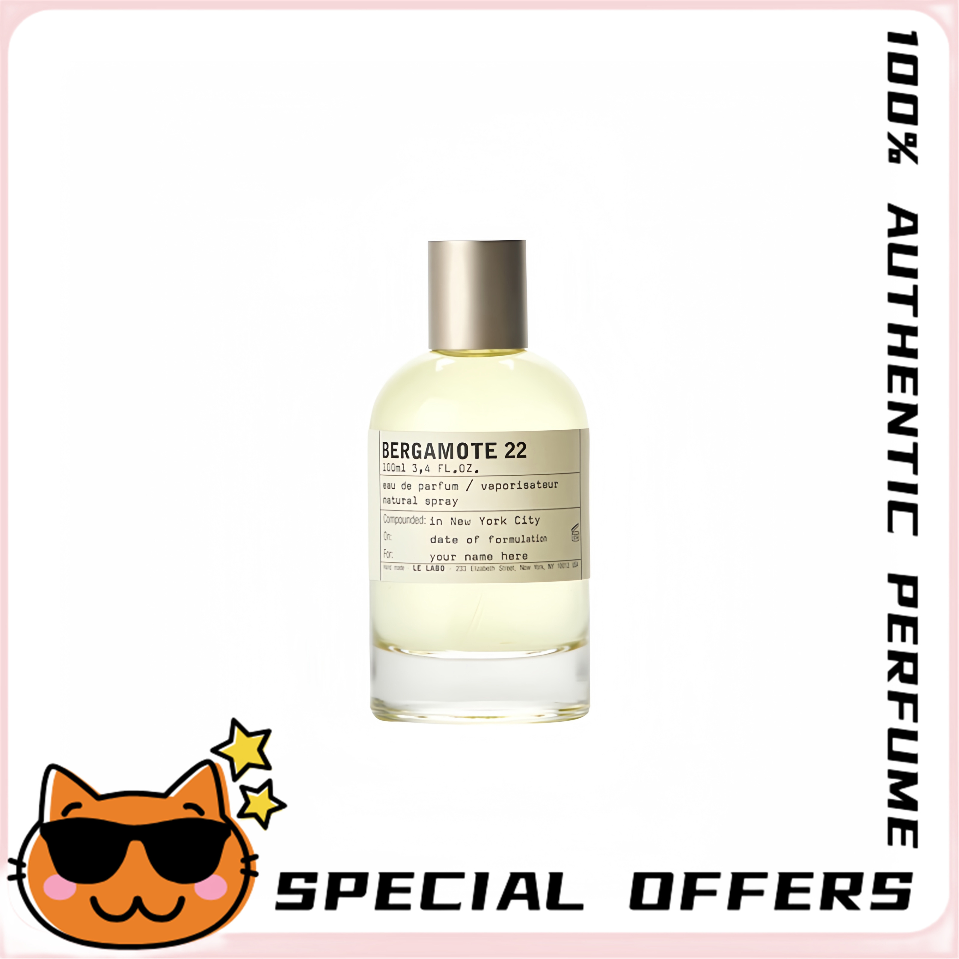 100% AUTHENTIC Le Labo Bergamote 22 + Eau De Parfum +100ML ราคา 3,350 บาท*ส่งฟรี