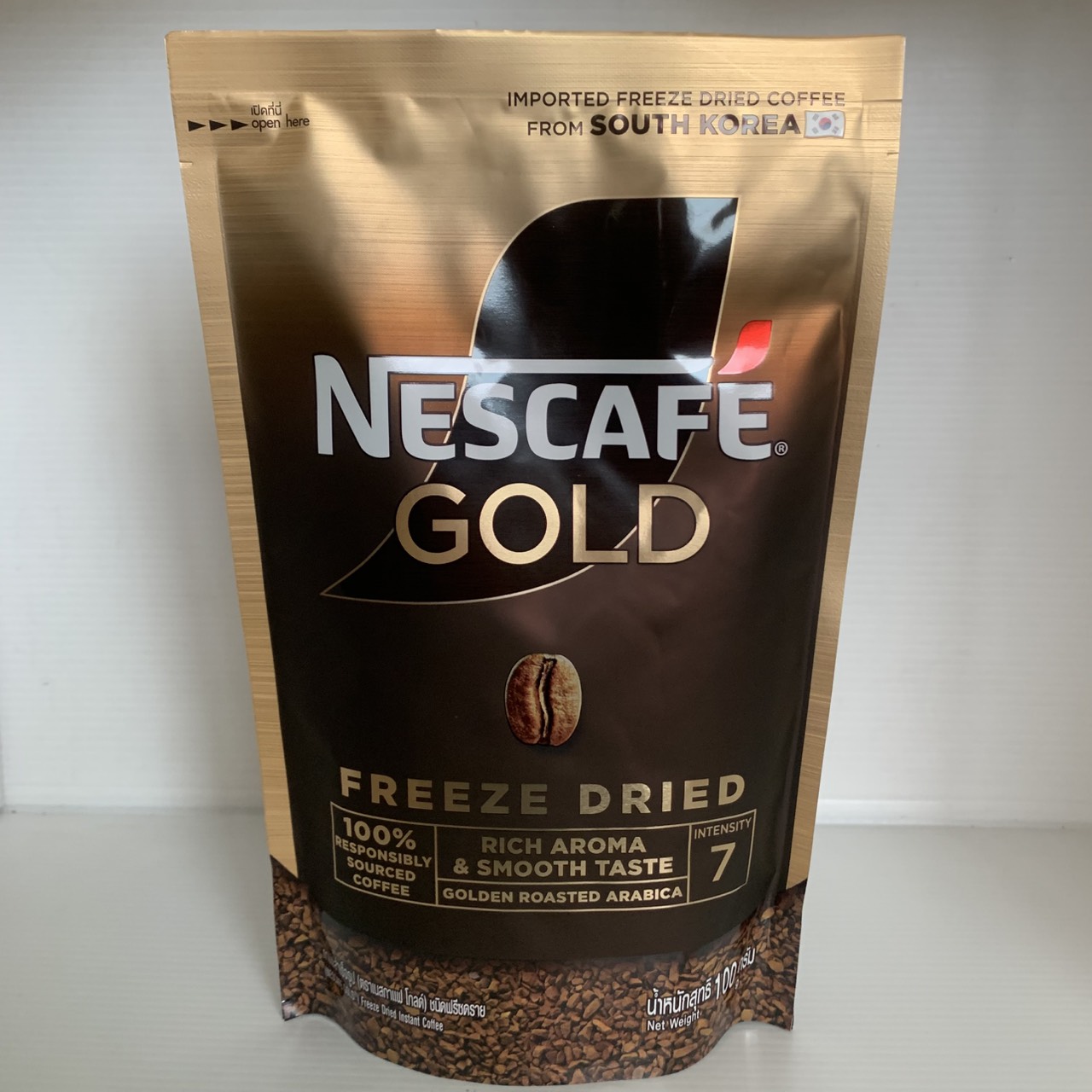 Nescafe Bag Instant Freeze-Dried Coffee RICH AROMA&SMOOTH TASTE Size 100 Grams. ราคา 228 บาท*ส่งฟรี